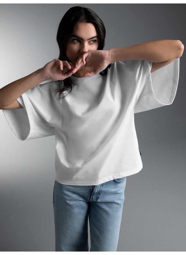 Trigema T-Shirt »TRIGEMA Oversized T-Shirt mit weiten Ärmeln« 1 Stk.