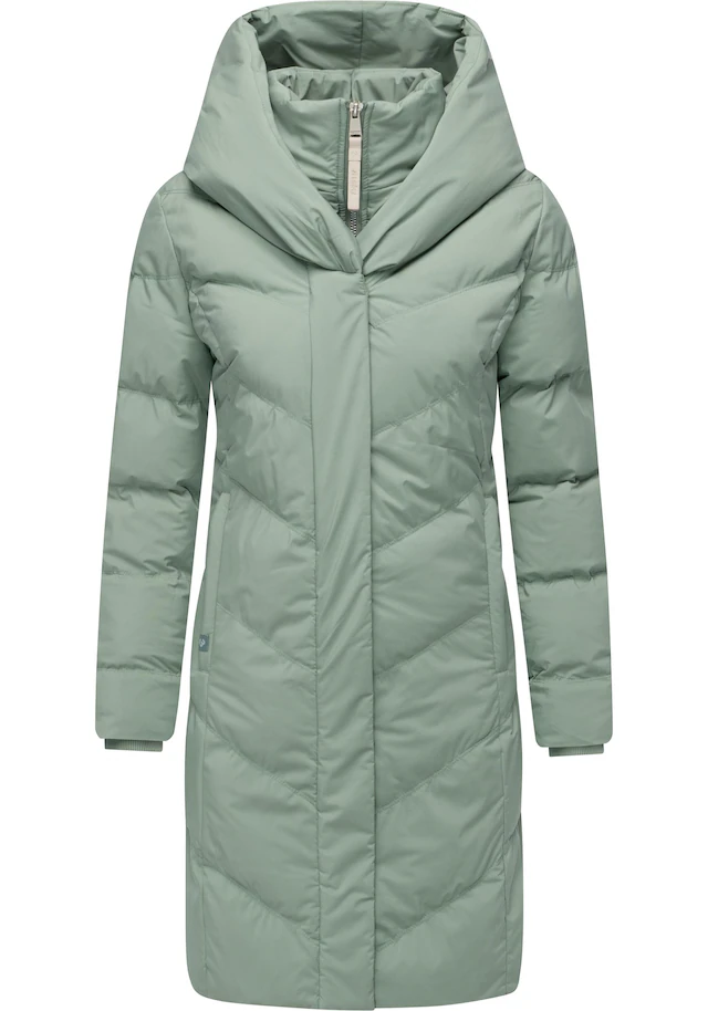 Ragwear Steppmantel »Natalka Soft YOUMODO« Warmer Wintermantel mit hohem Kragen und Kapuze