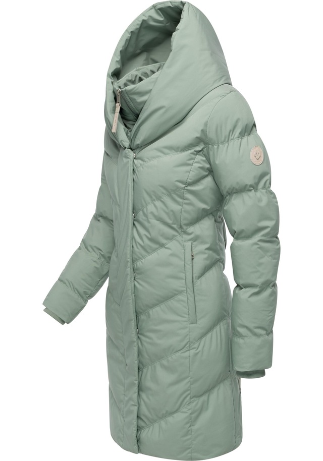 Ragwear Steppmantel »Natalka Soft YOUMODO« Warmer Wintermantel mit hohem Kragen und Kapuze