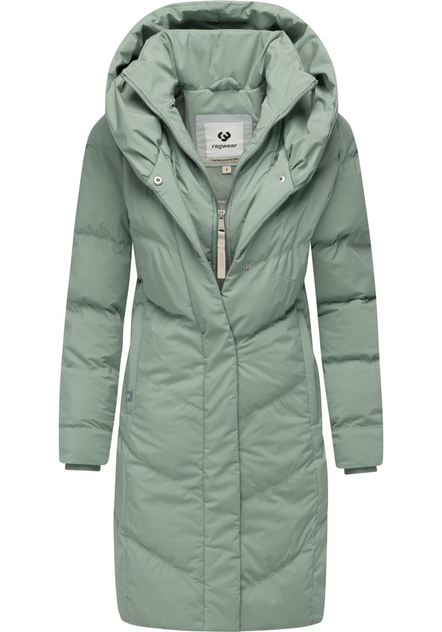 Ragwear Steppmantel »Natalka Soft YOUMODO« Warmer Wintermantel mit hohem Kragen und Kapuze