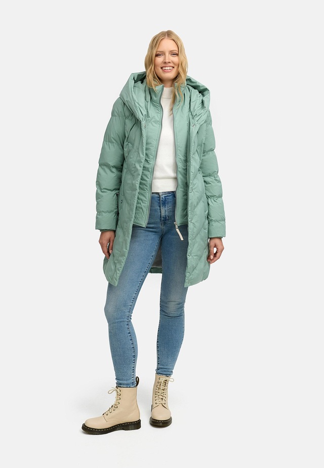 Ragwear Steppmantel »Natalka Soft YOUMODO« Warmer Wintermantel mit hohem Kragen und Kapuze