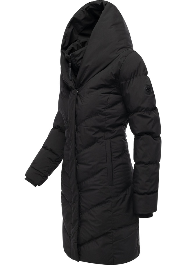 Ragwear Steppmantel »Natalka Soft YOUMODO« Warmer Wintermantel mit hohem Kragen und Kapuze