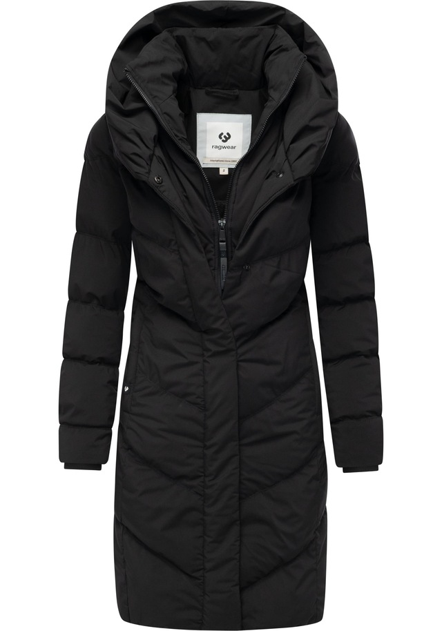 Ragwear Steppmantel »Natalka Soft YOUMODO« Warmer Wintermantel mit hohem Kragen und Kapuze