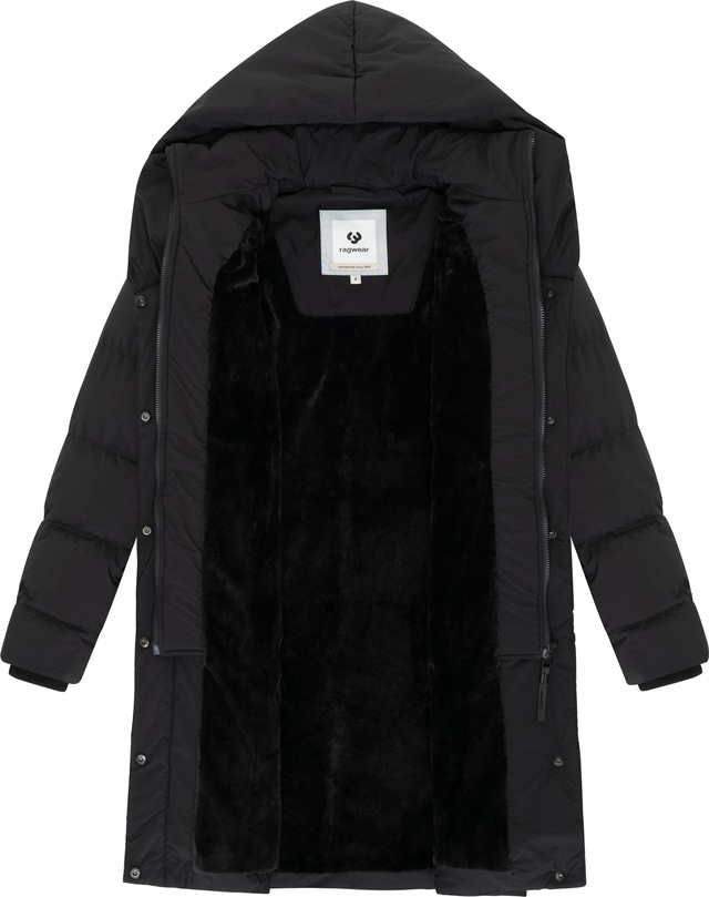 Ragwear Steppmantel »Natalka Soft YOUMODO« Warmer Wintermantel mit hohem Kragen und Kapuze