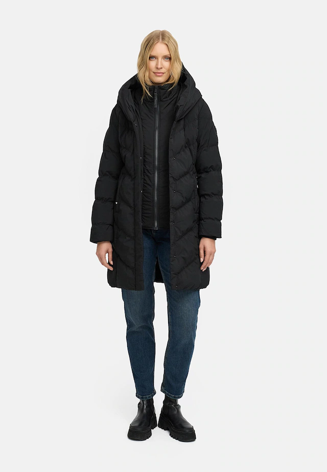 Ragwear Steppmantel »Natalka Soft YOUMODO« Warmer Wintermantel mit hohem Kragen und Kapuze