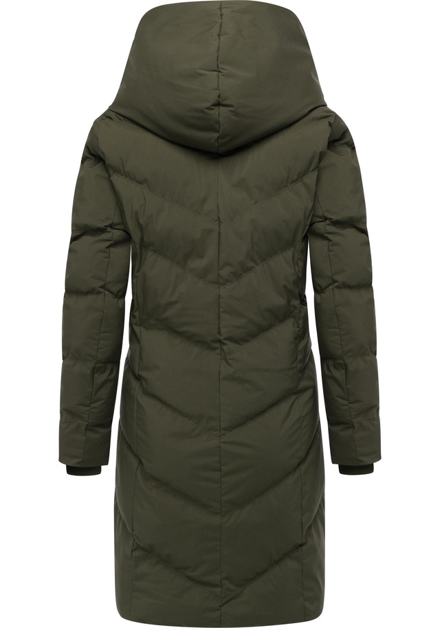 Ragwear Steppmantel »Natalka Soft YOUMODO« Warmer Wintermantel mit hohem Kragen und Kapuze