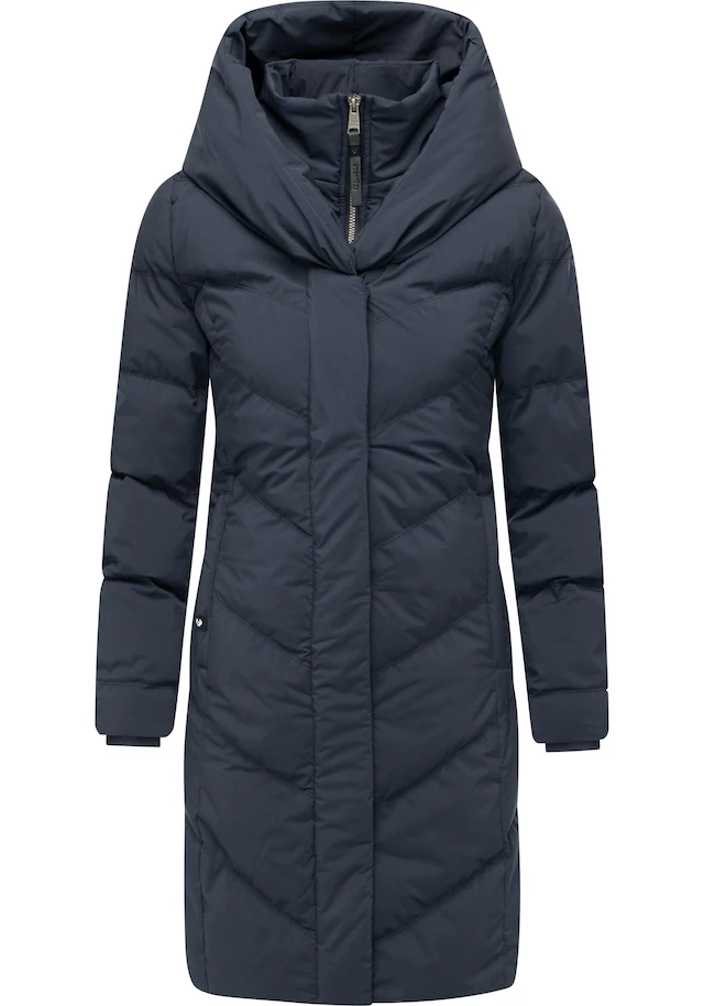 Ragwear Steppmantel »Natalka Soft YOUMODO« Warmer Wintermantel mit hohem Kragen und Kapuze