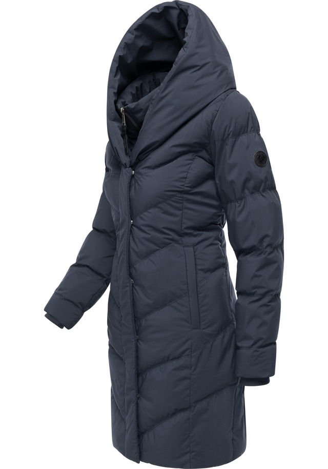 Ragwear Steppmantel »Natalka Soft YOUMODO« Warmer Wintermantel mit hohem Kragen und Kapuze