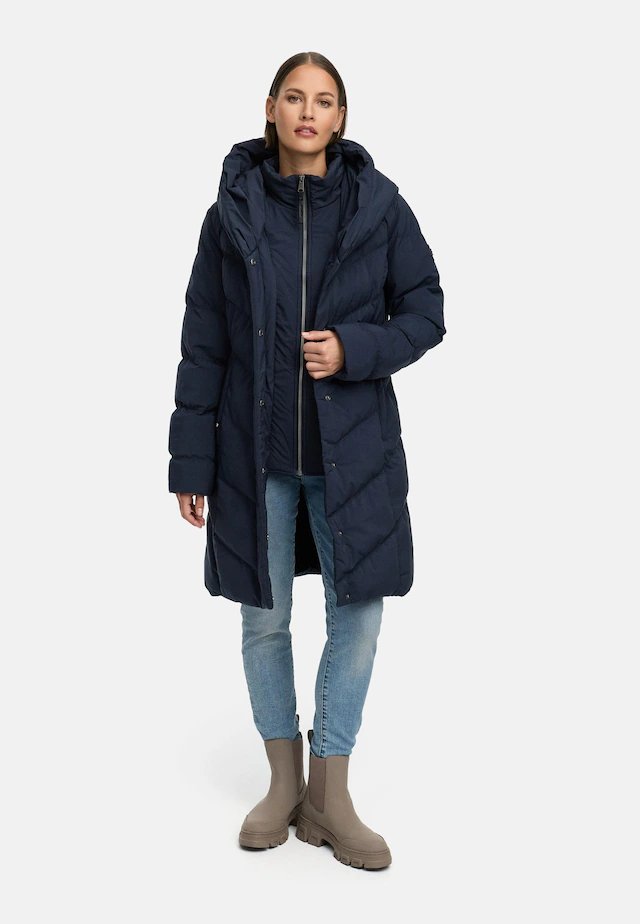 Ragwear Steppmantel »Natalka Soft YOUMODO« Warmer Wintermantel mit hohem Kragen und Kapuze
