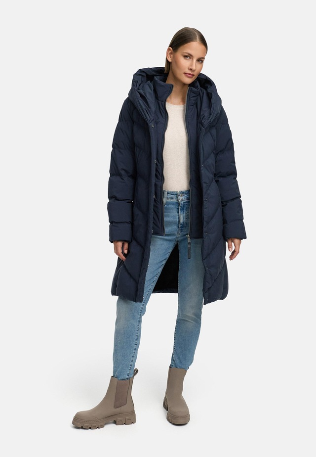 Ragwear Steppmantel »Natalka Soft YOUMODO« Warmer Wintermantel mit hohem Kragen und Kapuze