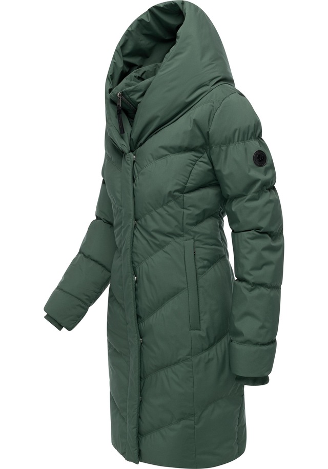 Ragwear Steppmantel »Natalka Soft YOUMODO« Warmer Wintermantel mit hohem Kragen und Kapuze