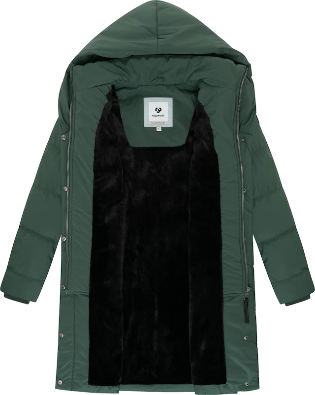 Ragwear Steppmantel »Natalka Soft YOUMODO« Warmer Wintermantel mit hohem Kragen und Kapuze
