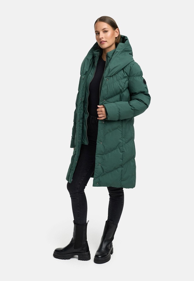 Ragwear Steppmantel »Natalka Soft YOUMODO« Warmer Wintermantel mit hohem Kragen und Kapuze