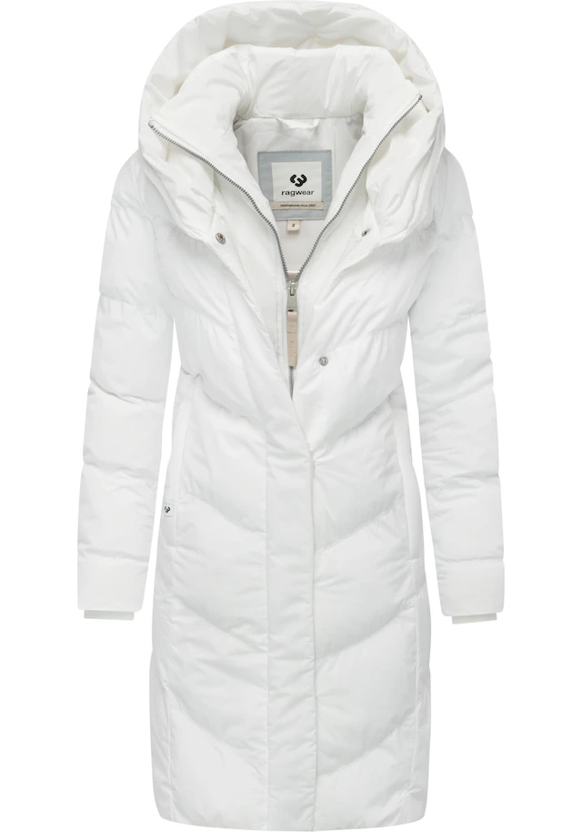 Ragwear Steppmantel »Natalka Soft YOUMODO« Warmer Wintermantel mit hohem Kragen und Kapuze