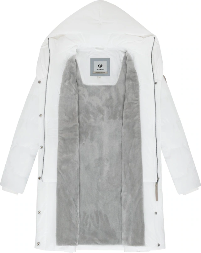 Ragwear Steppmantel »Natalka Soft YOUMODO« Warmer Wintermantel mit hohem Kragen und Kapuze