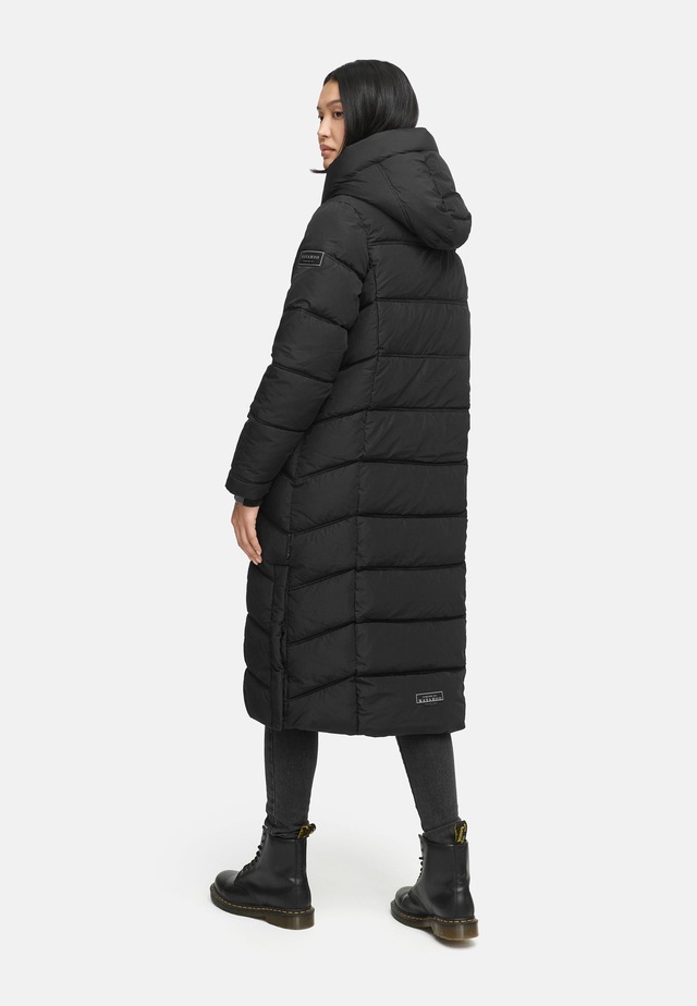 Navahoo Steppmantel »Engelsfeder XIV« Langer Wintermantel mit innenliegenden Rucksackträgern