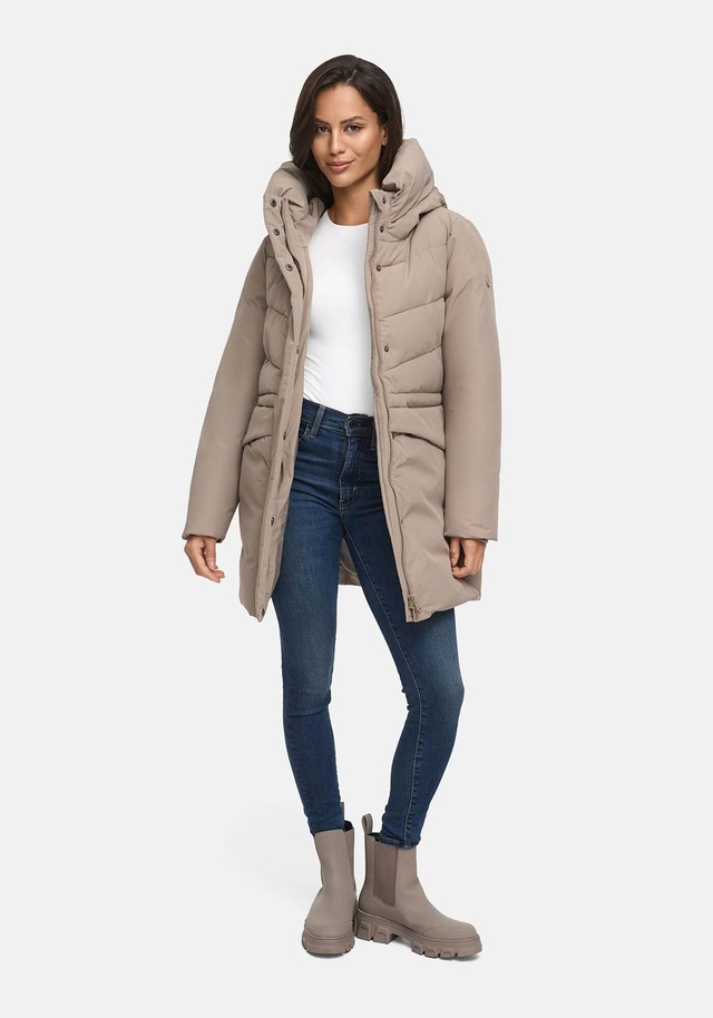 Marikoo Winterjacke »Delilah« mit kuschelig warmem Teddyfleece und hohem Kragen