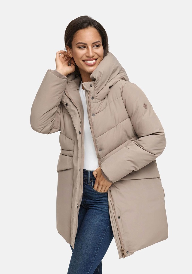 Marikoo Winterjacke »Delilah« mit kuschelig warmem Teddyfleece und hohem Kragen