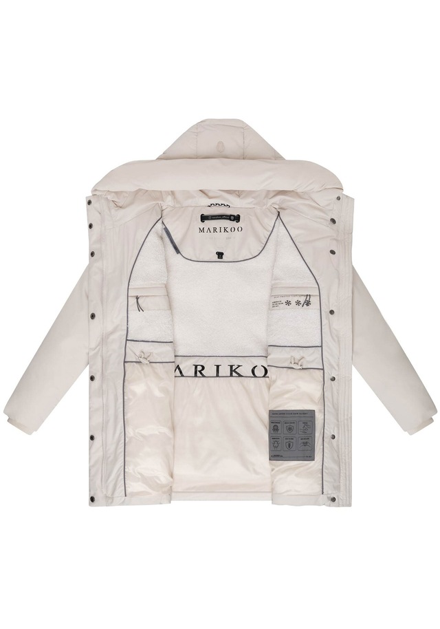 Marikoo Winterjacke »Delilah« mit kuschelig warmem Teddyfleece und hohem Kragen