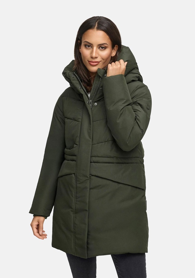 Marikoo Winterjacke »Delilah« mit kuschelig warmem Teddyfleece und hohem Kragen