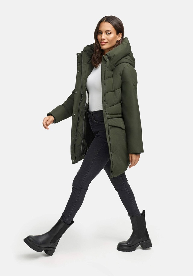 Marikoo Winterjacke »Delilah« mit kuschelig warmem Teddyfleece und hohem Kragen