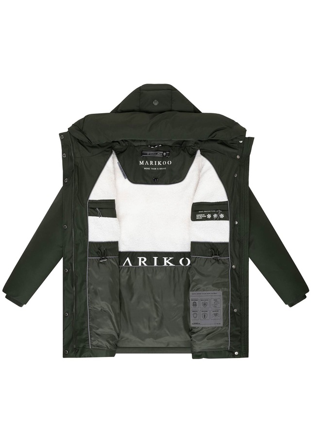 Marikoo Winterjacke »Delilah« mit kuschelig warmem Teddyfleece und hohem Kragen