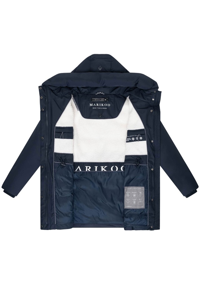 Marikoo Winterjacke »Delilah« mit kuschelig warmem Teddyfleece und hohem Kragen