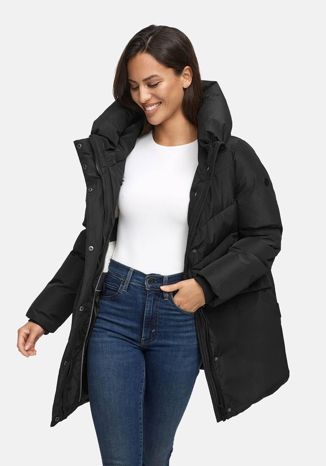 Marikoo Winterjacke »Delilah« mit kuschelig warmem Teddyfleece und hohem Kragen
