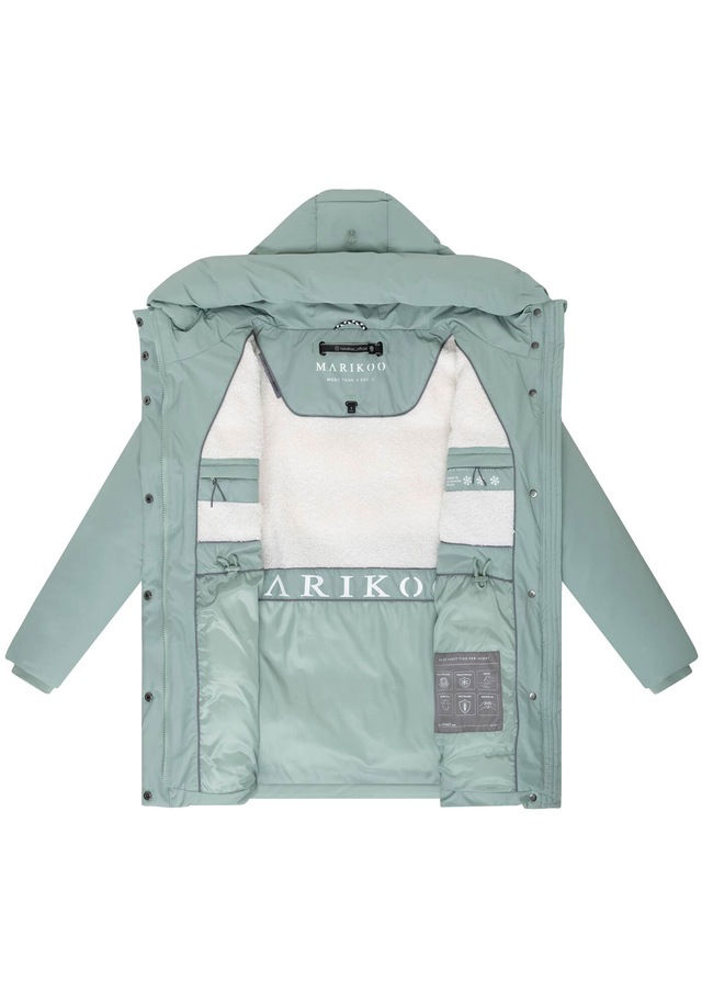 Marikoo Winterjacke »Delilah« mit kuschelig warmem Teddyfleece und hohem Kragen