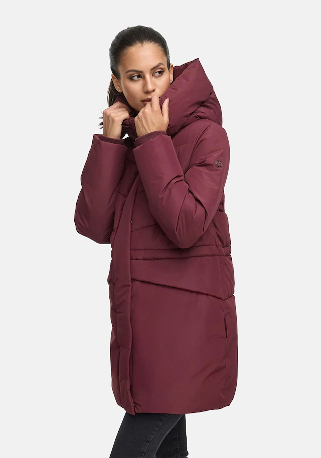 Marikoo Winterjacke »Delilah« mit kuschelig warmem Teddyfleece und hohem Kragen