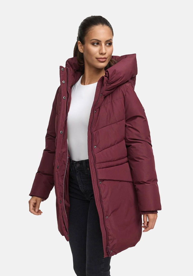 Marikoo Winterjacke »Delilah« mit kuschelig warmem Teddyfleece und hohem Kragen