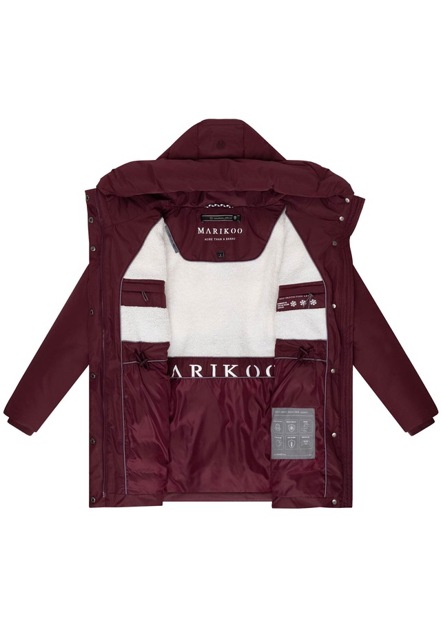 Marikoo Winterjacke »Delilah« mit kuschelig warmem Teddyfleece und hohem Kragen
