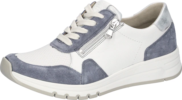 Waldläufer Keilsneaker Schnürschuh, Halbschuh, Freizeitschuh mit zusätzlichem Reißverschluss