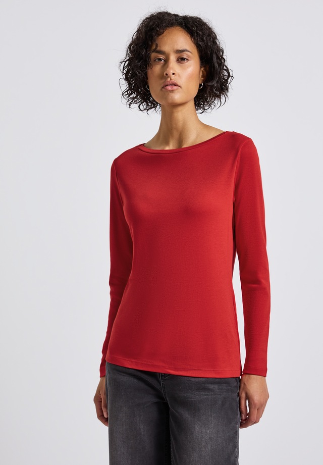 STREET ONE Langarmshirt im soften Baumwoll-Mix