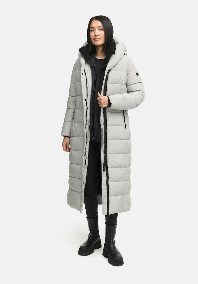 Marikoo Winterjacke »Pakoraa« extra langer Winter Mantel mit abnehmbaren Innenteil