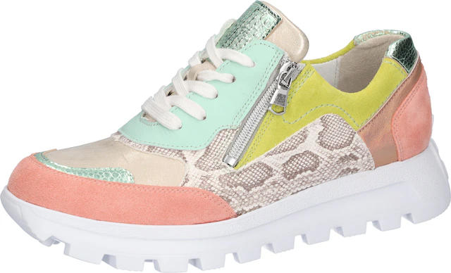 Waldläufer Sneaker »H-AJALA« Schnürschuh, Halbschuh, Komfortschuh mit Reißverschluss, H-Weite