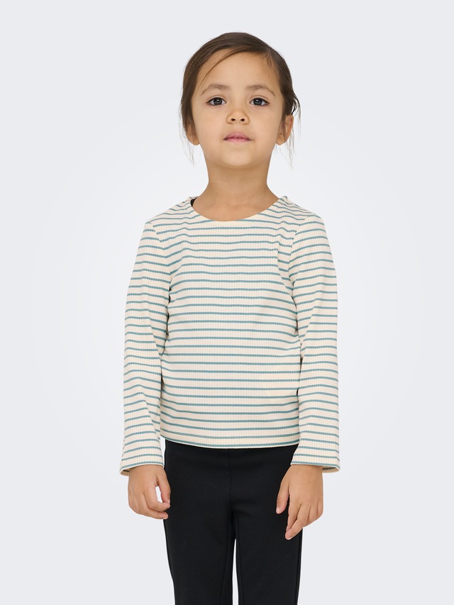 KIDS ONLY Langarmshirt »KMGMAUDE LIFE STRIPE LS TOP JRS NOOS«