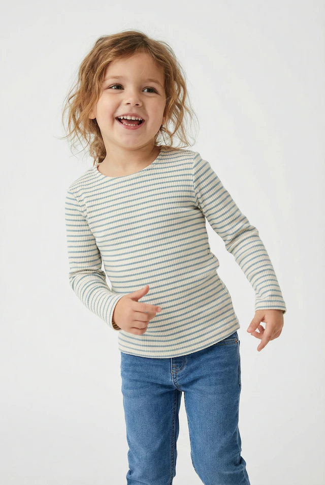 KIDS ONLY Langarmshirt »KMGMAUDE LIFE STRIPE LS TOP JRS NOOS«