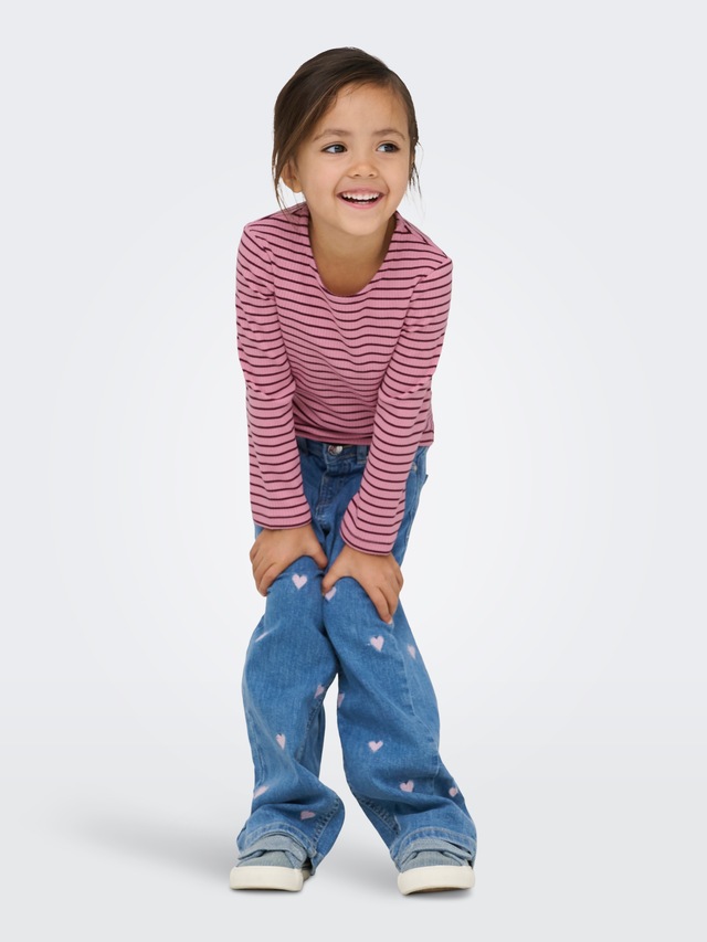 KIDS ONLY Langarmshirt »KMGMAUDE LIFE STRIPE LS TOP JRS NOOS«