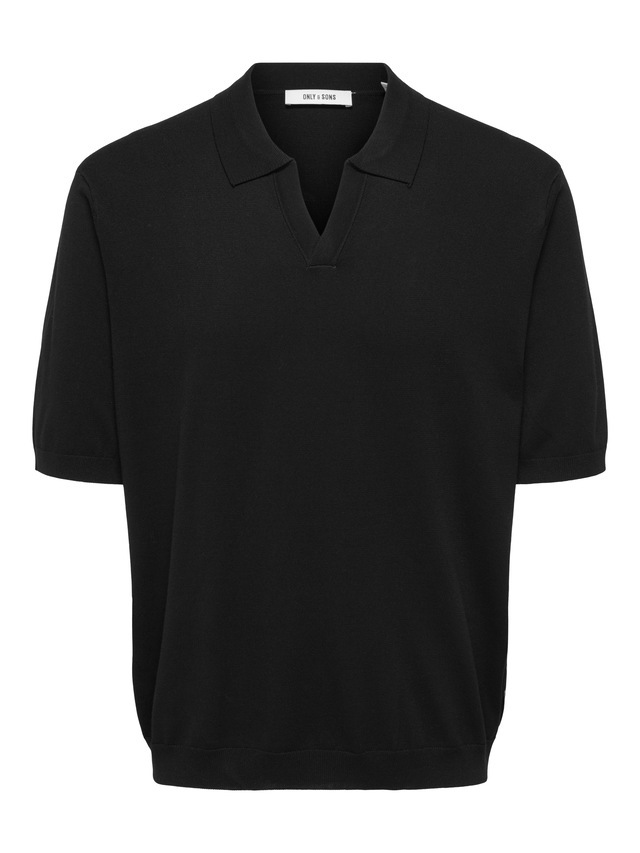 ONLY & SONS Polokragenpullover »ONSWYLER LIFE RLX 12 SS SPLIT KNIT NOOS«