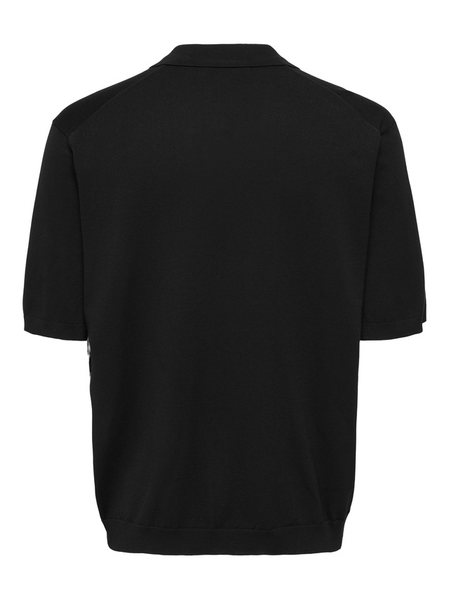 ONLY & SONS Polokragenpullover »ONSWYLER LIFE RLX 12 SS SPLIT KNIT NOOS«