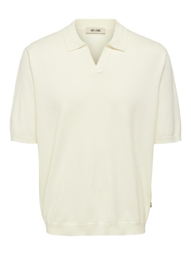 ONLY & SONS Polokragenpullover »ONSWYLER LIFE RLX 12 SS SPLIT KNIT NOOS«