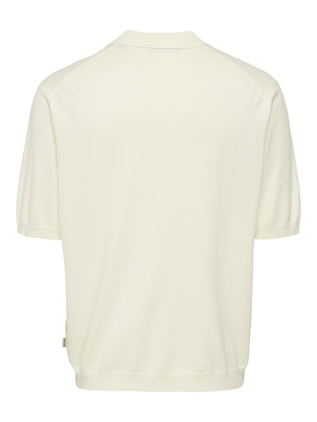 ONLY & SONS Polokragenpullover »ONSWYLER LIFE RLX 12 SS SPLIT KNIT NOOS«