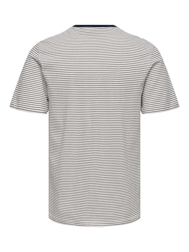 ONLY & SONS Rundhalsshirt »ONSFRED LIFE RLX SS STRIPE TEE NOOS«