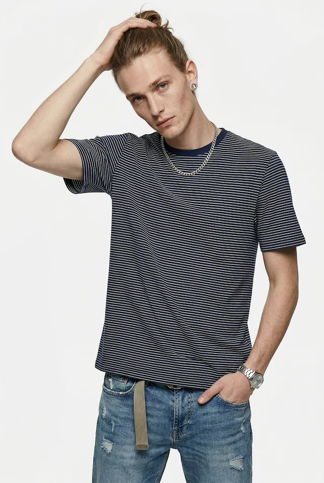 ONLY & SONS Rundhalsshirt »ONSFRED LIFE RLX SS STRIPE TEE NOOS«