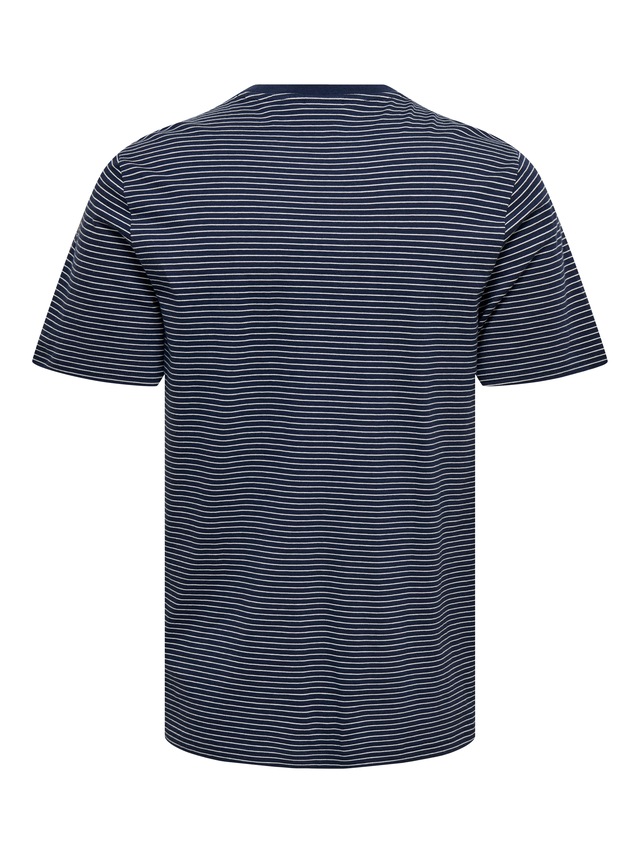 ONLY & SONS Rundhalsshirt »ONSFRED LIFE RLX SS STRIPE TEE NOOS«