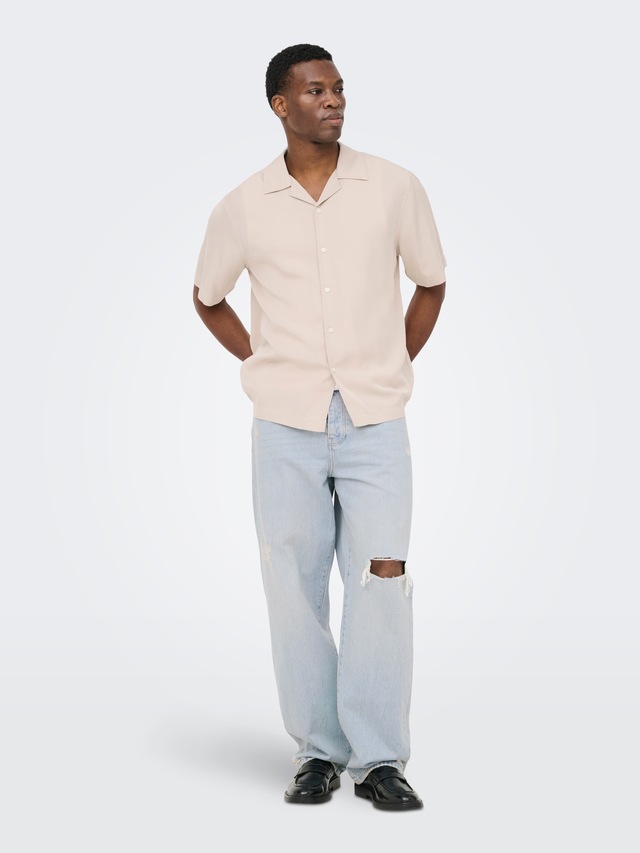 ONLY & SONS Kurzarmhemd »ONSPERU SS REG TENCEL SHIRT NOOS«