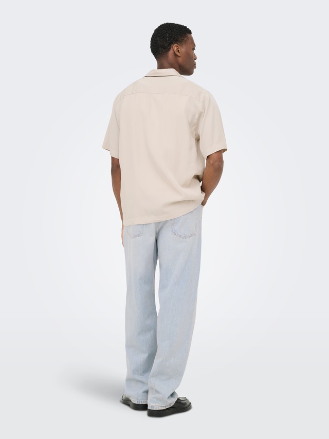 ONLY & SONS Kurzarmhemd »ONSPERU SS REG TENCEL SHIRT NOOS«