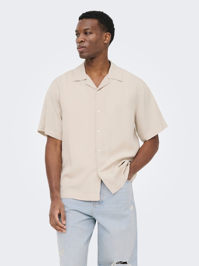 ONLY & SONS Kurzarmhemd »ONSPERU SS REG TENCEL SHIRT NOOS«