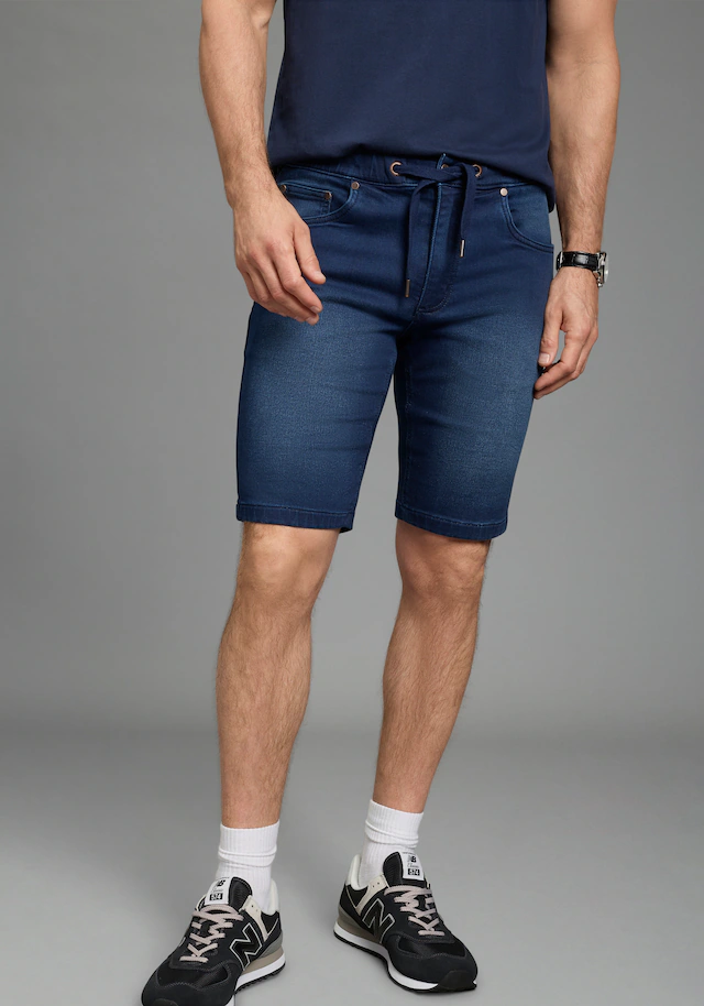 Arizona Jeansshorts gerade geschnittenes Bein, Regular Fit Passform